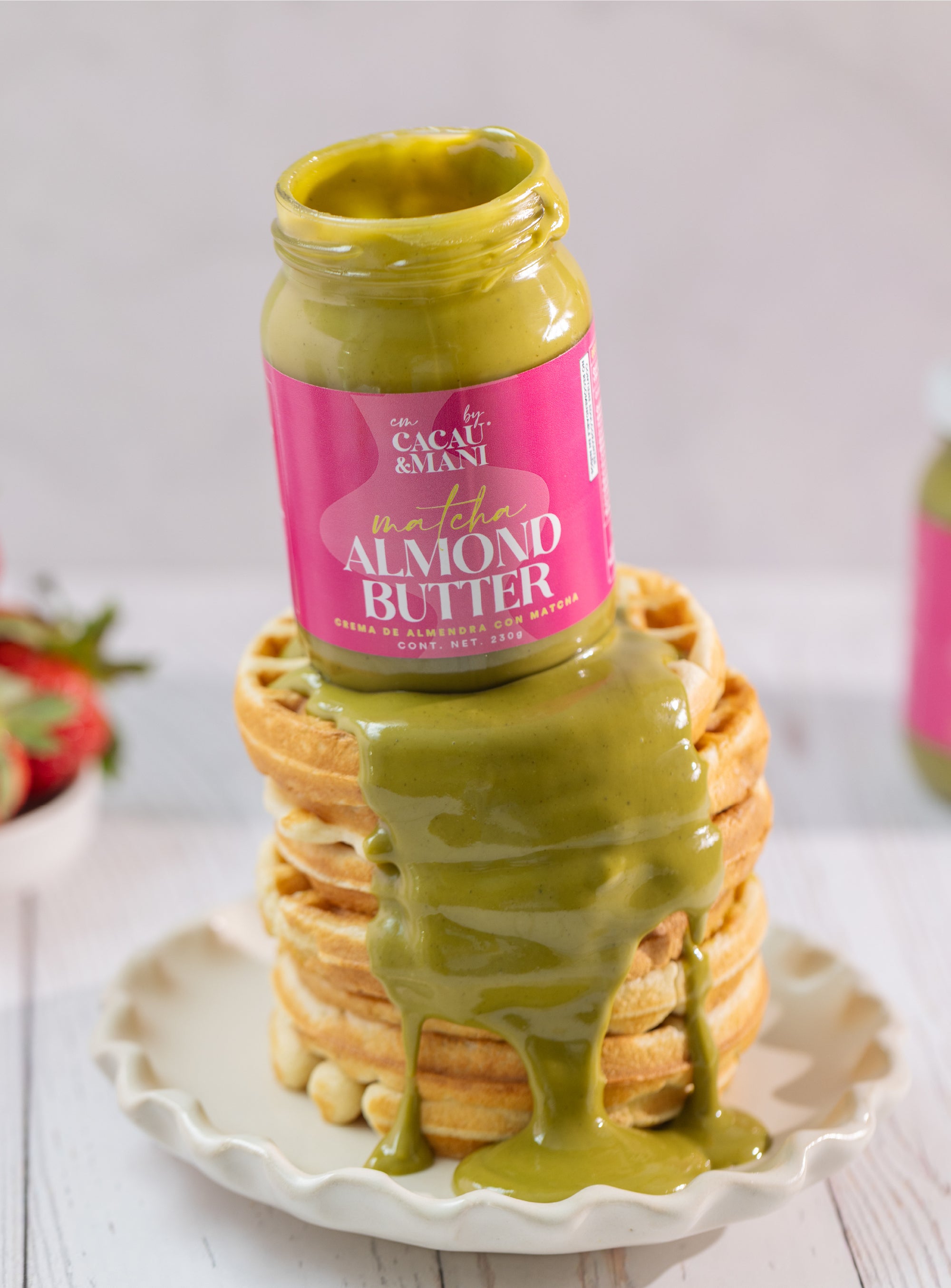 Crema de Almendra con Matcha