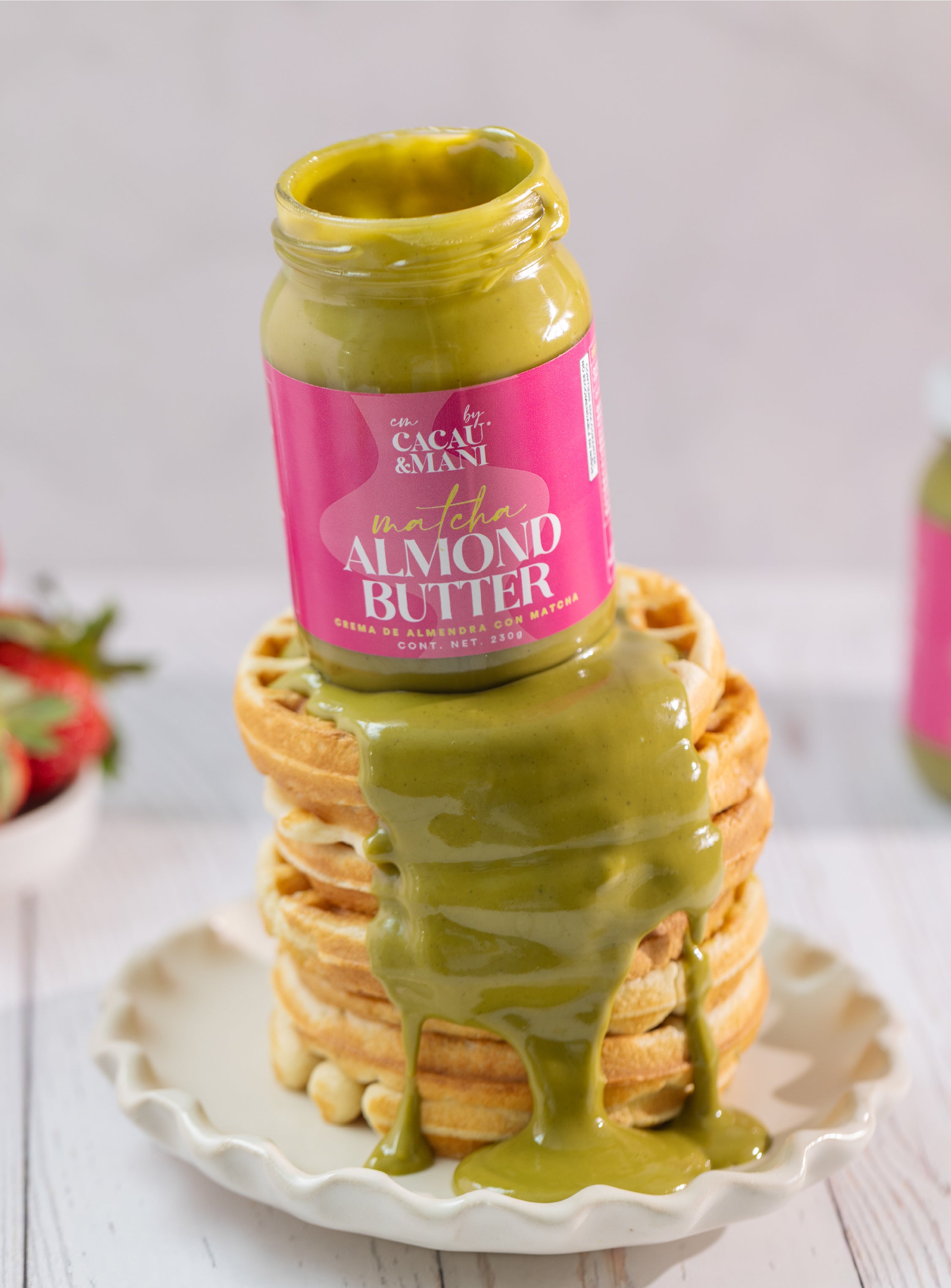 Crema de Almendra con Matcha