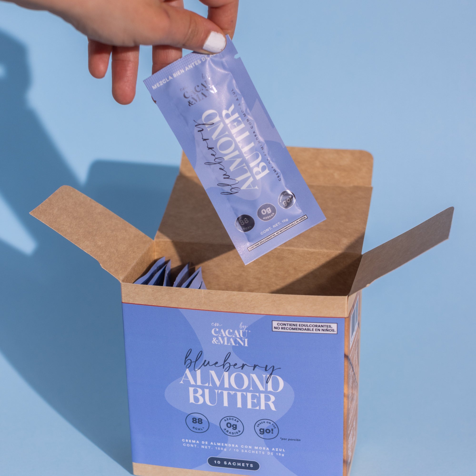 Sachets de Crema de Almendra con Blueberry