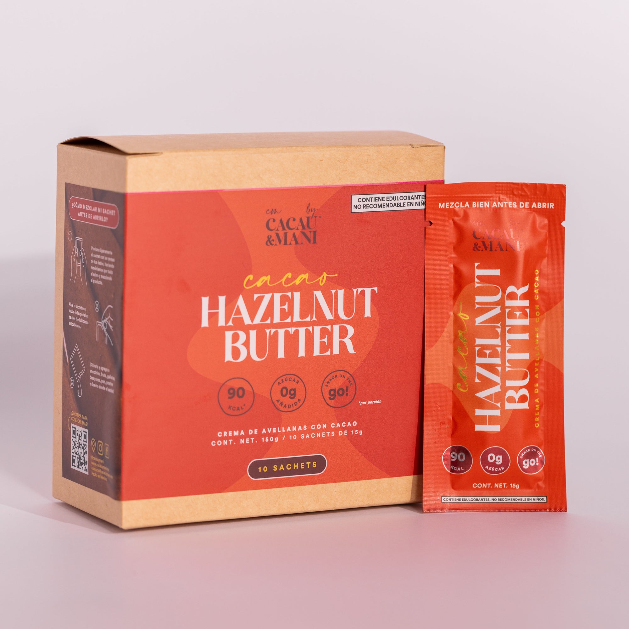 Sachets de Crema de Avellanas con Cacao